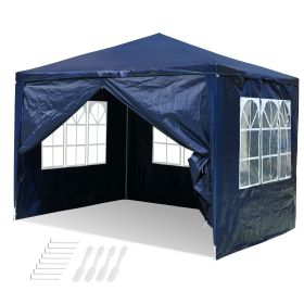 3*3m Gazebo/Wedding Tent w/4 Side Wall (Color: As Picture)